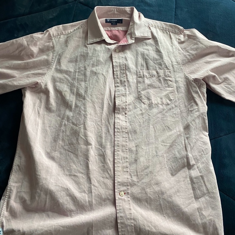 Pink short collar shirt